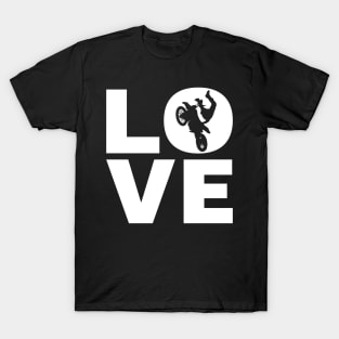 Love Motocross Gift For Bikers T-Shirt